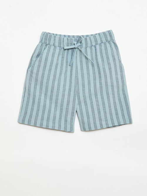 Ensemble à rayures chemise + short - Kiabi