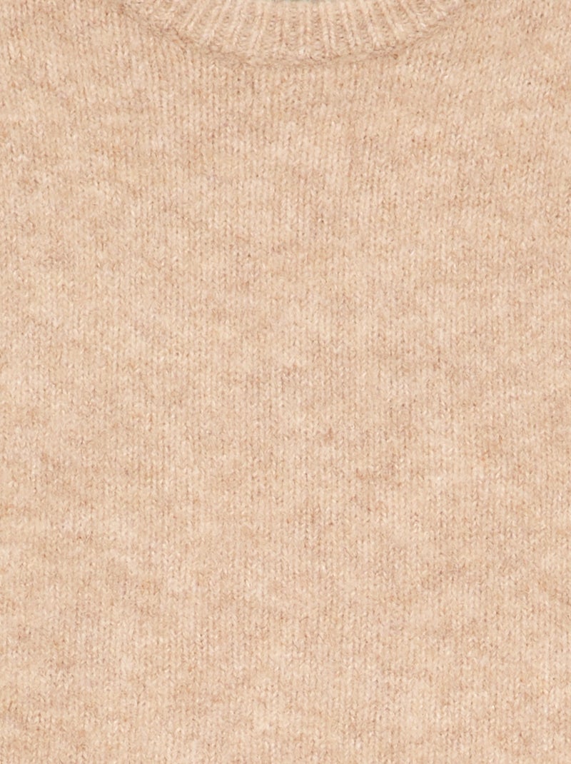 Ensemble bébé fille 2 pièces - pull + foulard avec détails en macramé Beige - Kiabi