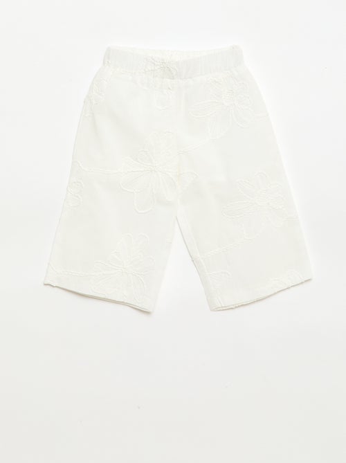 Ensemble blouse + pantalon avec broderies - 2 pièces - Kiabi