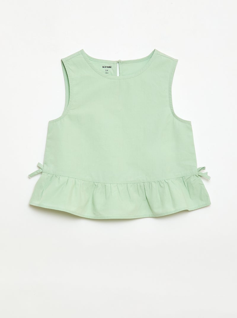 Ensemble blouse sans manches + pantalon - 2 pièces Vert - Kiabi