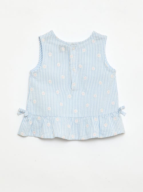 Ensemble blouse + short à motif vichy -  2 pièces - Kiabi