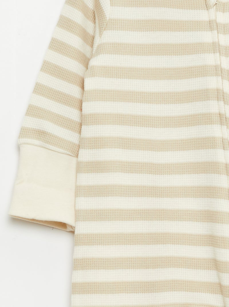 Ensemble body évolutif + dors bien en maille côtelée Marron - Kiabi