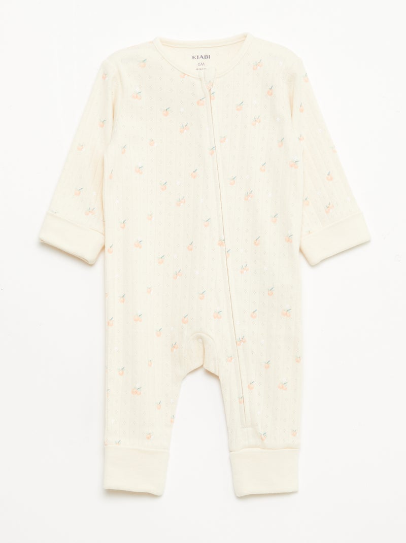 Ensemble body évolutif + dors bien en maille côtelée Orange - Kiabi