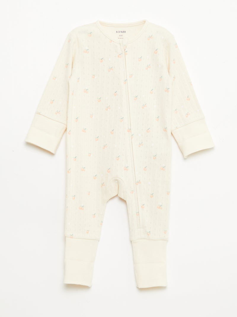 Ensemble body évolutif + dors bien en maille côtelée Orange - Kiabi