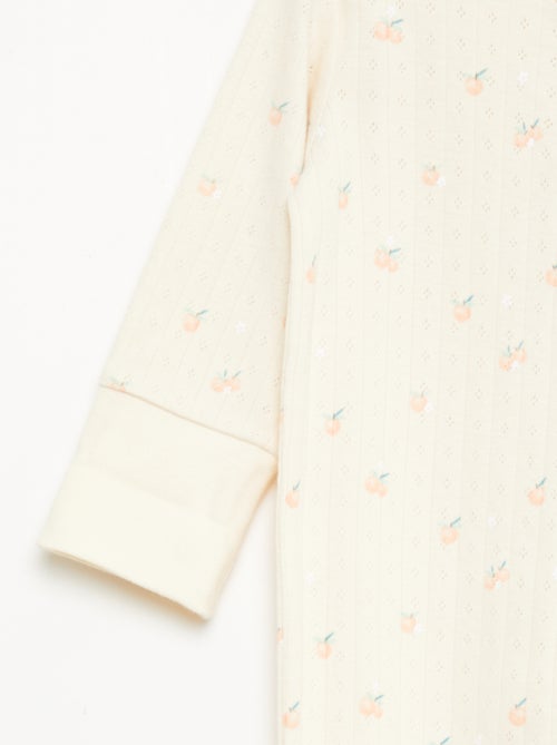 Ensemble body évolutif + dors bien en maille côtelée - Kiabi