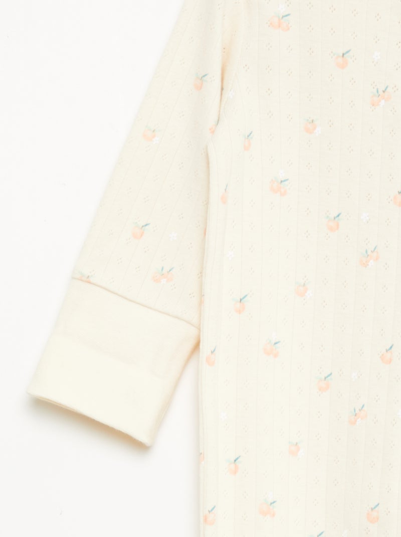 Ensemble body évolutif + dors bien en maille côtelée Orange - Kiabi