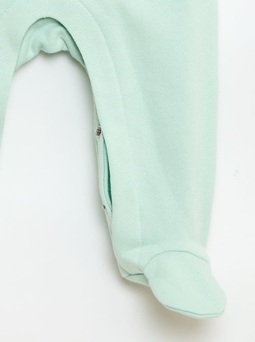 Ensemble body manches longues + salopette avec pieds - Kiabi