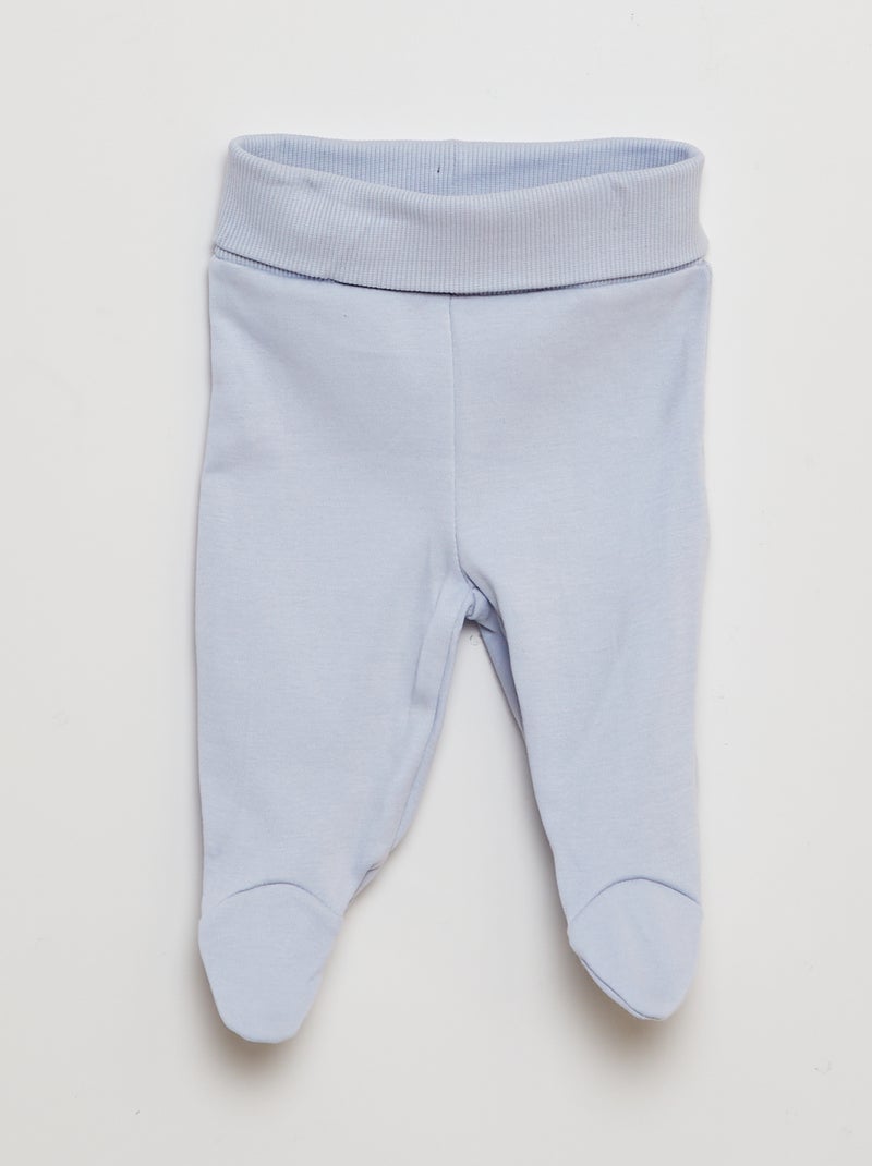 Ensemble body + pantalon avec pieds + bonnet BLANC - Kiabi