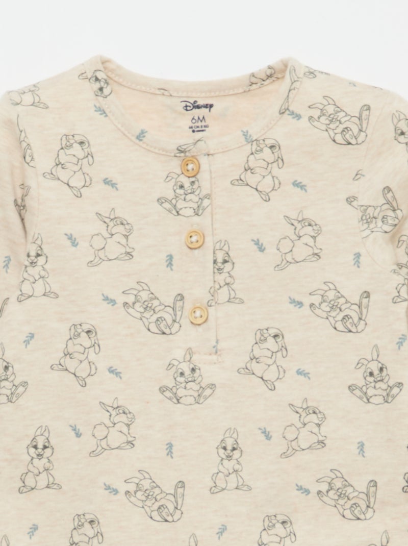 Ensemble body + salopette en maille + bonnet 'Disney' - 3 pièces Bleu - Kiabi