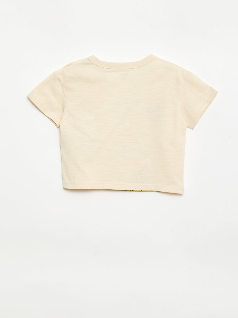 Ensemble court t-shirt + short 'Mickey' - 2 pièces Beige - Kiabi