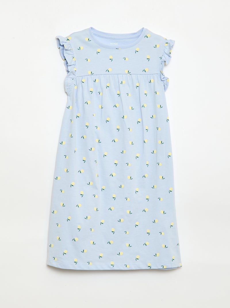 Ensemble de 2 chemises de nuit à manches courtes Bleu - Kiabi