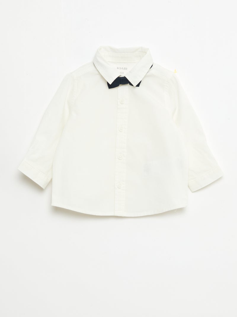 Ensemble de cérémonie 4 pièces en coton et lin Bleu - Kiabi