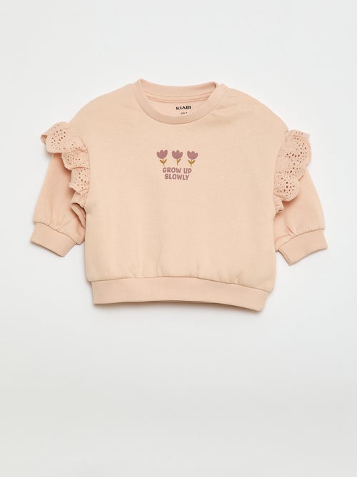 Ensemble de jogging sweat volanté + pantalon - 2 pièces - Kiabi