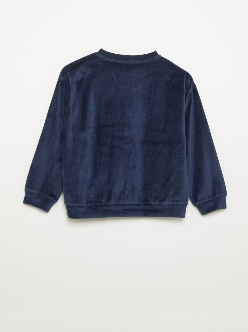 Ensemble de Noël : pyjama 2 pièces + bonnet Bleu - Kiabi