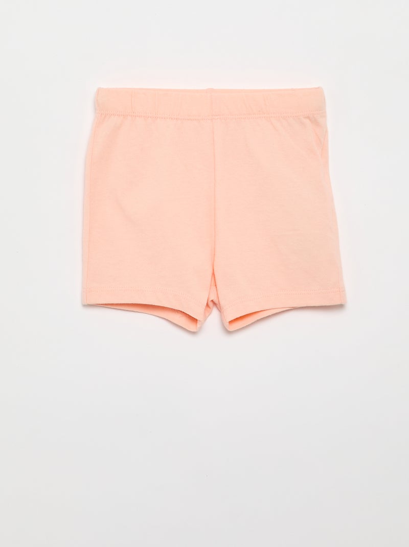 Ensemble de nuit 'Disney' - body avec volant + short Blanc - Kiabi