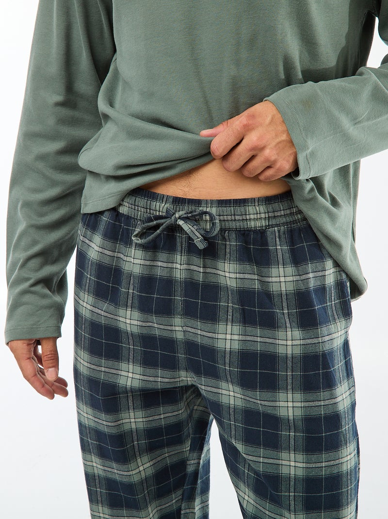 Ensemble de pyjama 2 pièces  t-shirt + pantalon -  2 pièces Vert - Kiabi