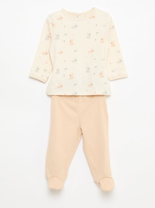 Ensemble de pyjama chill en jersey coton - Kiabi
