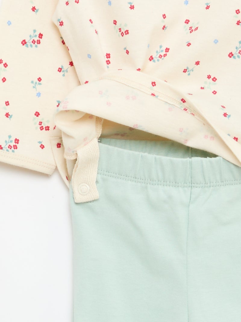 Ensemble de pyjama chill en jersey coton Blanc - Kiabi