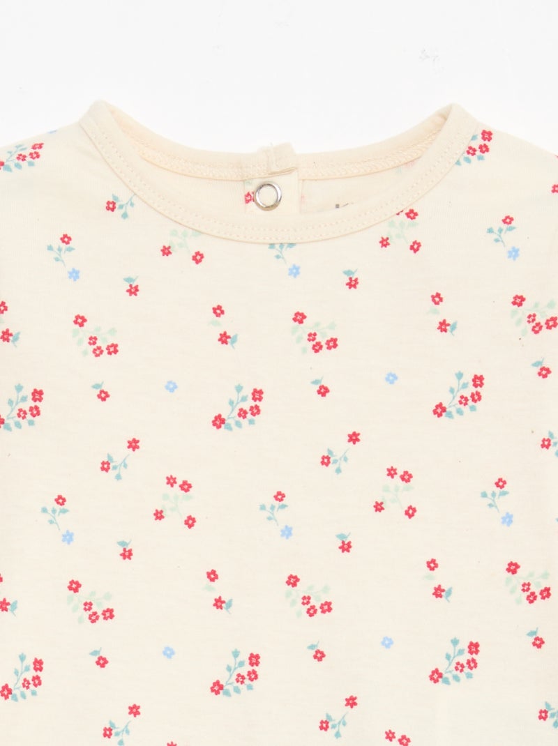 Ensemble de pyjama chill en jersey coton Blanc - Kiabi