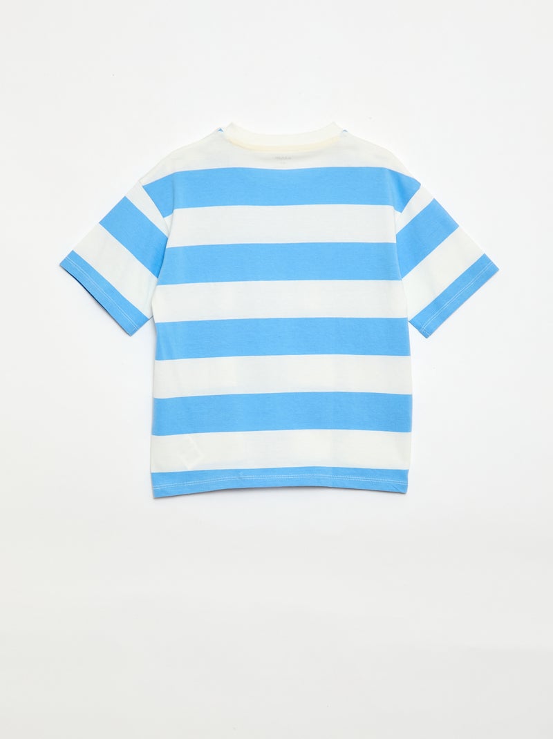 Ensemble de pyjama court 2 pièces  T-shirt + short Bleu - Kiabi