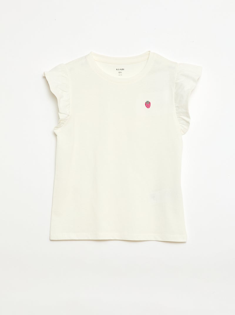 Ensemble de pyjama court t-shirt + short - 2 pièces Blanc - Kiabi