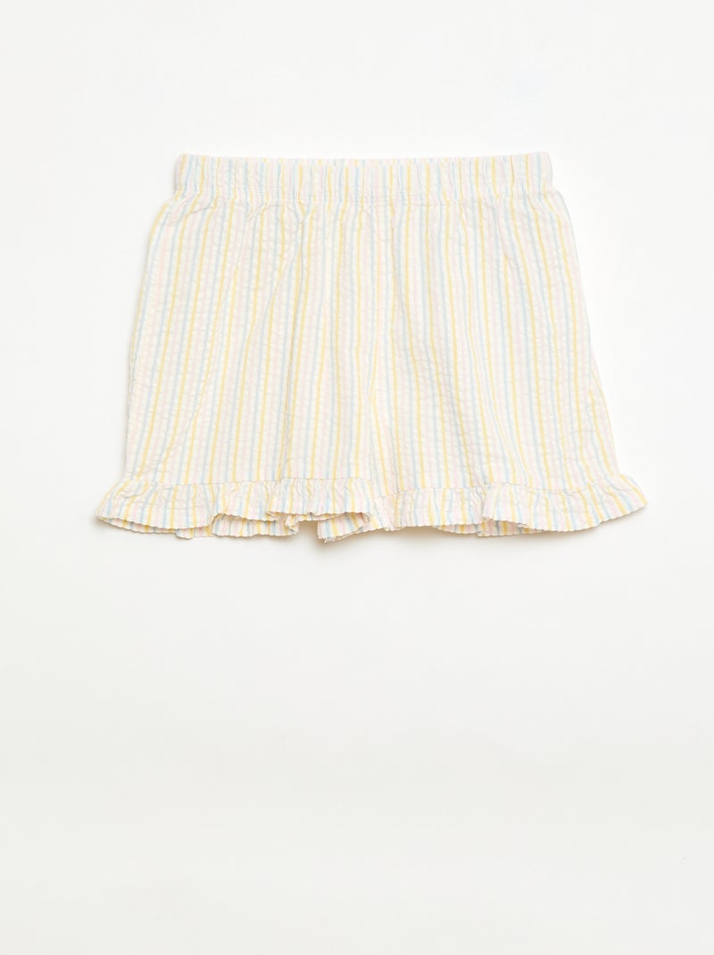 Ensemble de pyjama court t-shirt + short - 2 pièces Jaune - Kiabi