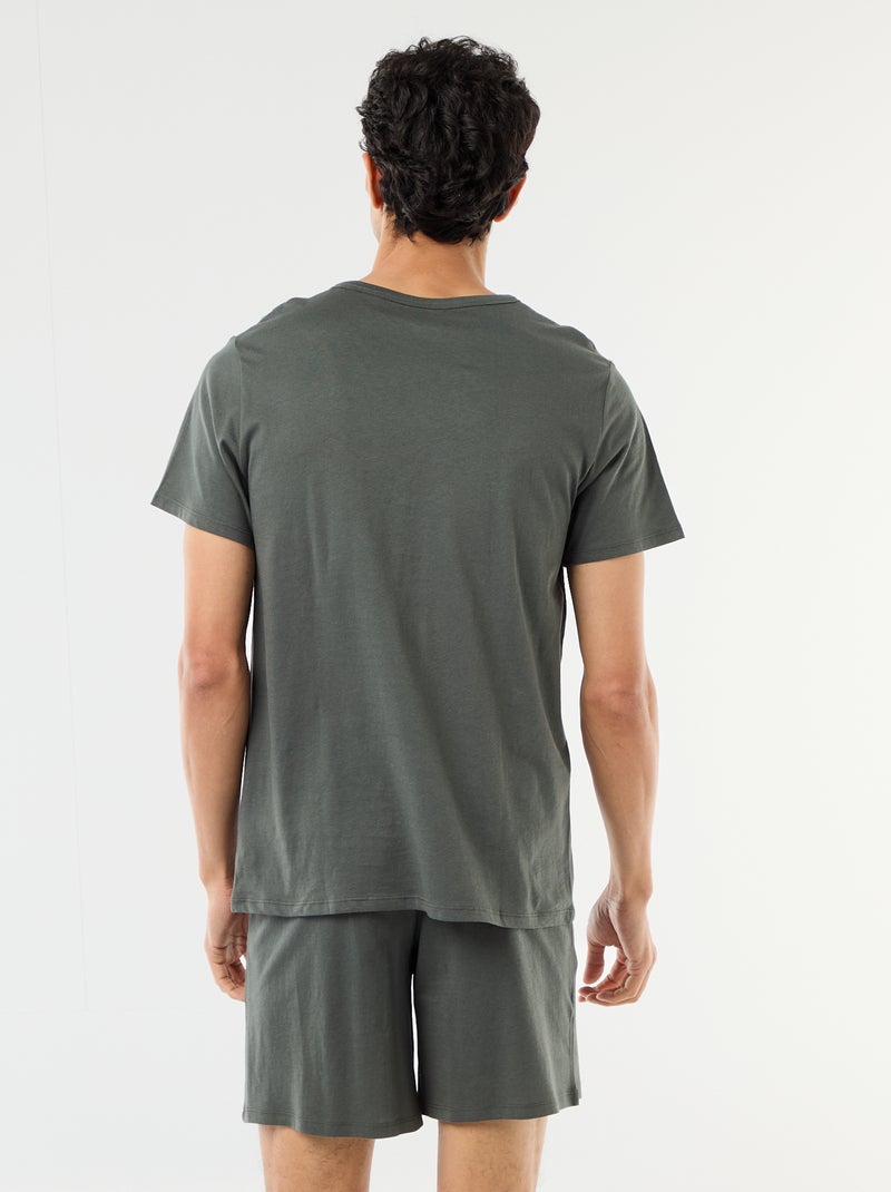 Ensemble de pyjama court t-shirt + short - 2 pièces Vert - Kiabi