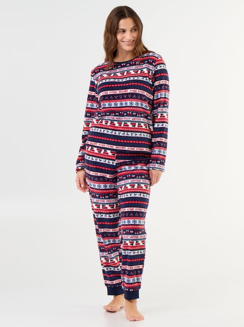 Ensemble de pyjama de Noël en polaire - 2 pièces - Kiabi