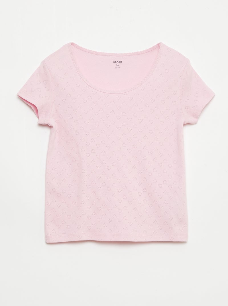 Ensemble de pyjama en coton Rose - Kiabi