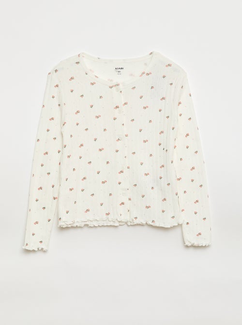 Ensemble de pyjama en maille pointelle - 2 pièces - Kiabi