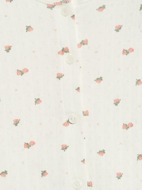 Ensemble de pyjama en maille pointelle - 2 pièces - Kiabi