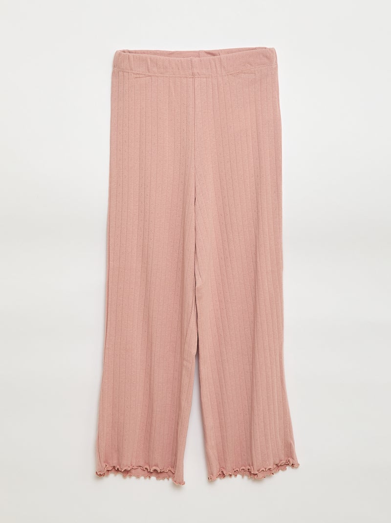 Ensemble de pyjama en maille pointelle - 2 pièces Rose - Kiabi