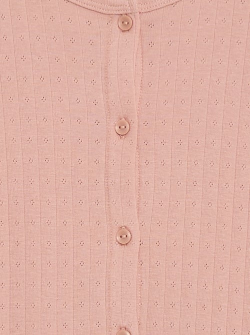 Ensemble de pyjama en maille pointelle - 2 pièces - Kiabi