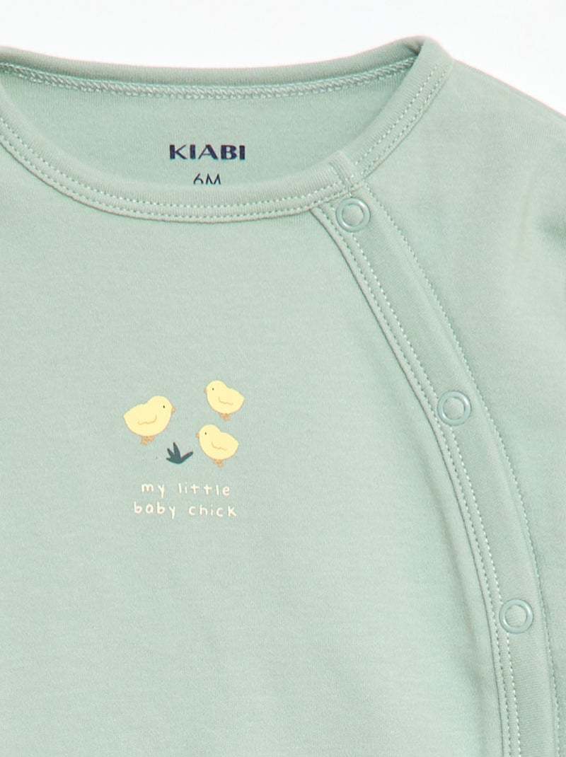 Ensemble de pyjama en molleton - 2 pièces Vert - Kiabi