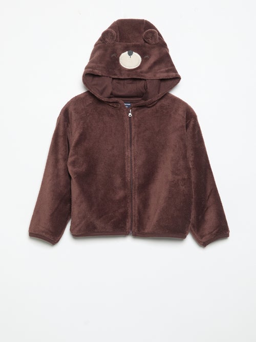 Ensemble de pyjama en polaire avec capuche animée - 2 pièces - Kiabi
