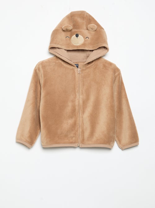 Ensemble de pyjama en polaire avec capuche animée - 2 pièces - Kiabi