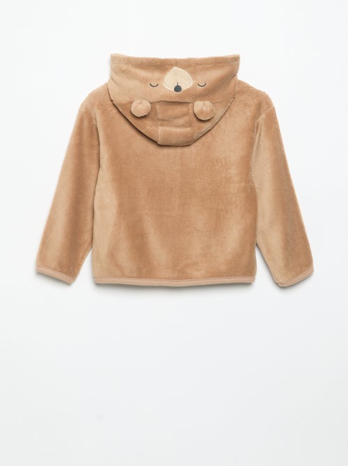 Ensemble de pyjama en polaire avec capuche animée - 2 pièces - Kiabi