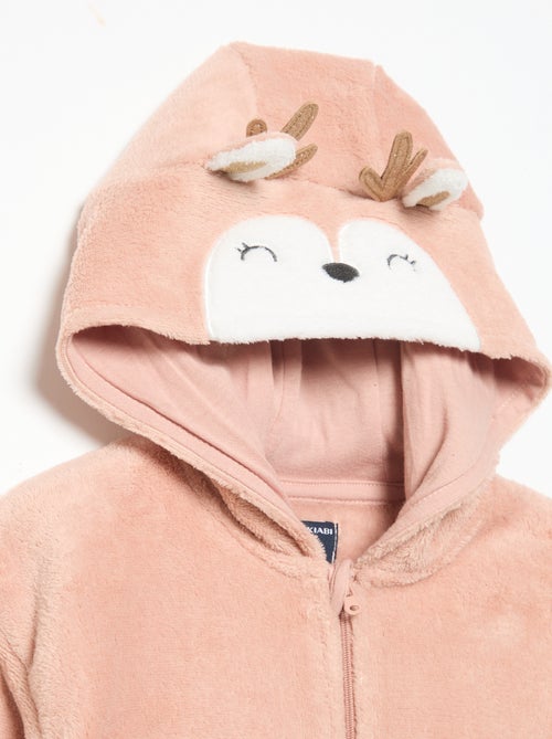 Ensemble de pyjama en polaire avec capuche animée - 2 pièces - Kiabi Ensemble de pyjama en polaire avec capuche animée - 2 pièces - Kiabi