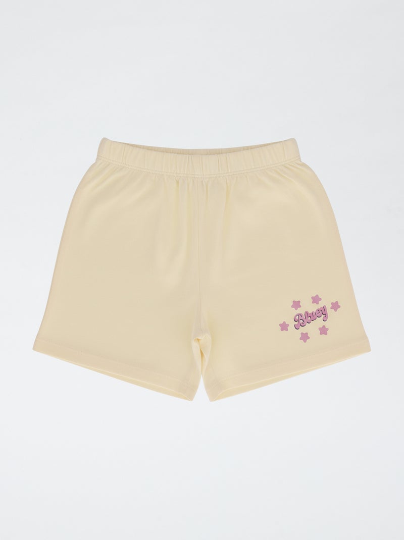 Ensemble de pyjama imprimé 'Bluey' en coton Rose - Kiabi