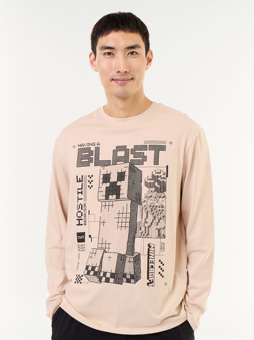 Ensemble de pyjama long 'Minecraft' - 2 pièces - Kiabi