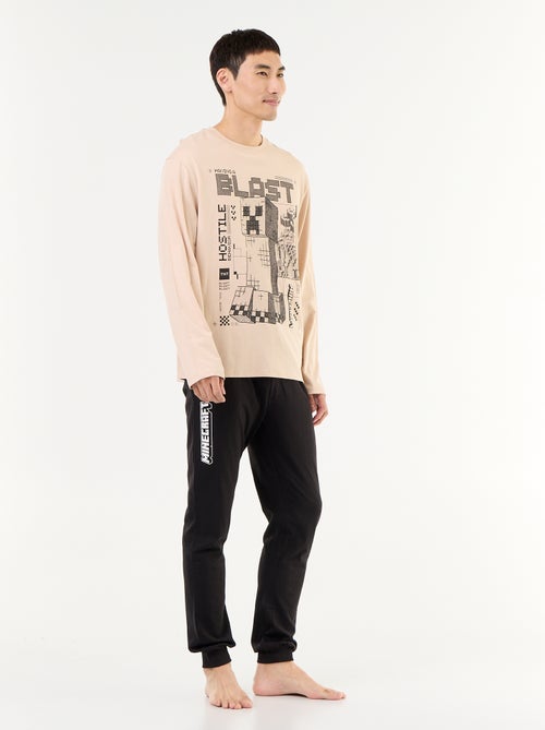 Ensemble de pyjama long 'Minecraft' - 2 pièces - Kiabi