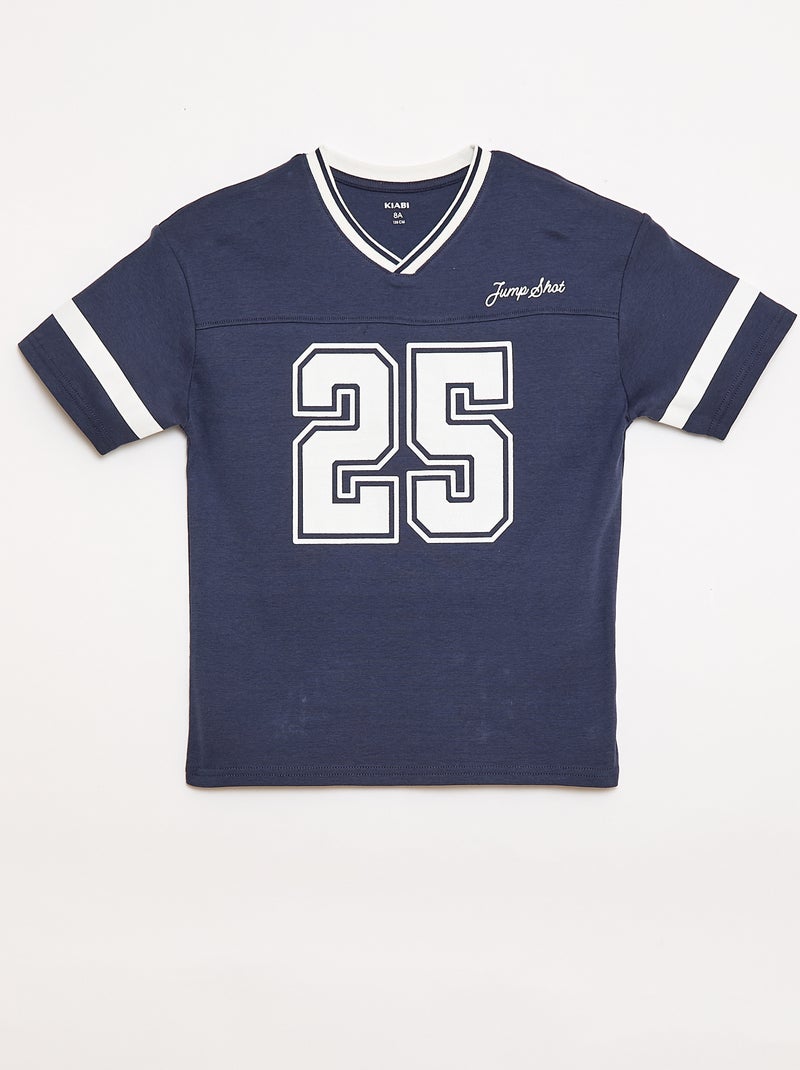 Ensemble de pyjama manches courtes en coton Bleu - Kiabi