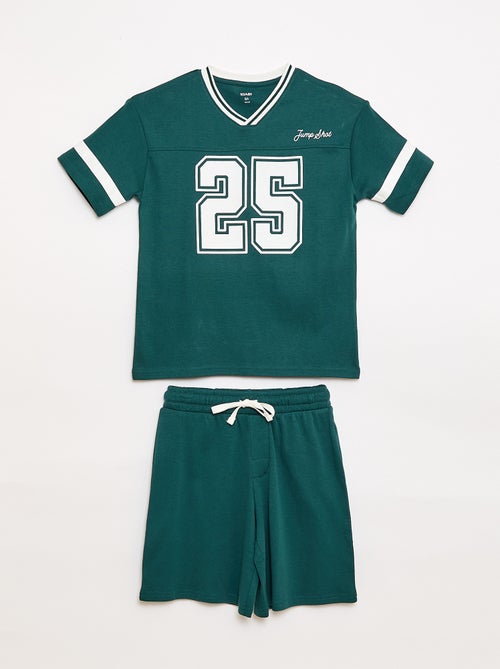 Ensemble de pyjama manches courtes en coton - Kiabi