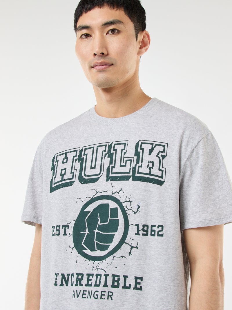 Ensemble de pyjama 'Marvel' 'Hulk' en coton Gris - Kiabi