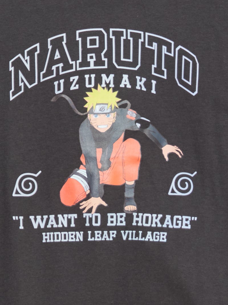 Ensemble de pyjama pantalon + t-shirt 'Naruto' - 2 pièces Noir - Kiabi