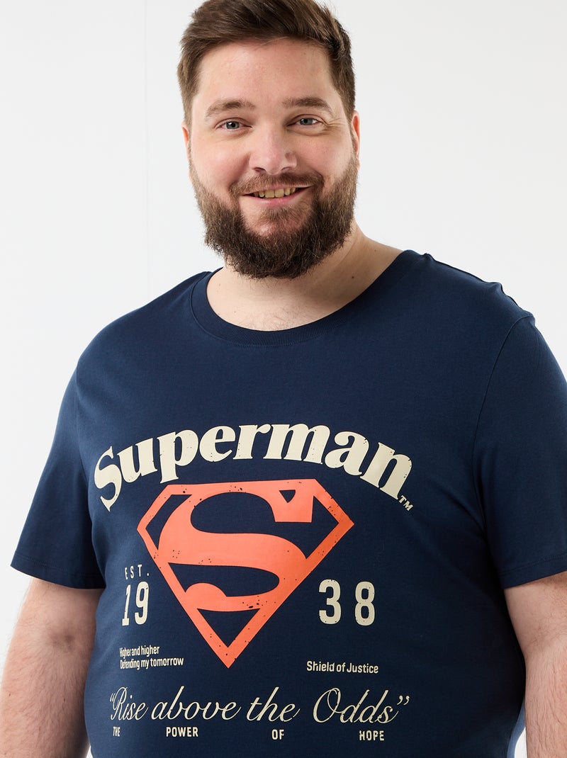 Ensemble de pyjama 'Superman' short + t-shirt - 2 pièces Bleu - Kiabi