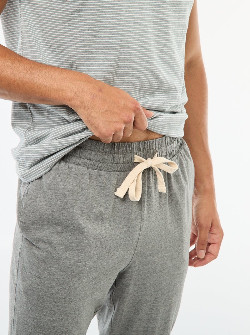 Ensemble de pyjama t-shirt + pantalon - 2 pièces Gris - Kiabi