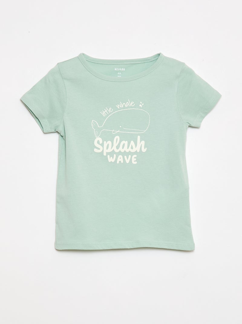 Ensemble de pyjama t-shirt + short - 2 pièces Bleu - Kiabi