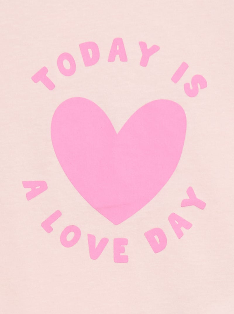 Ensemble de pyjama t-shirt + short - 2 pièces Rose - Kiabi