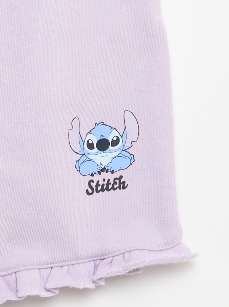 Ensemble 'Disney' 2 pièces - T-shirt + combinaison courte Violet - Kiabi